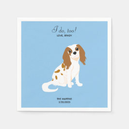 カバリエールキングチャールズ結婚ズカクテルナプキンス スタンダードカクテルナプキン