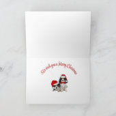 カバリエールキングチャールズ&シェットランド・ シープドッグクリスマスカード シーズンカード (内部)