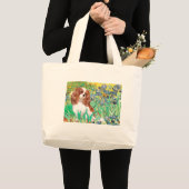 カバリエ2 (Bl) - Irises ラージトートバッグ (正面(商品))