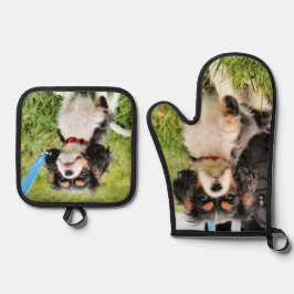 カバリエ 鍋つかみ&鍋敷きセット