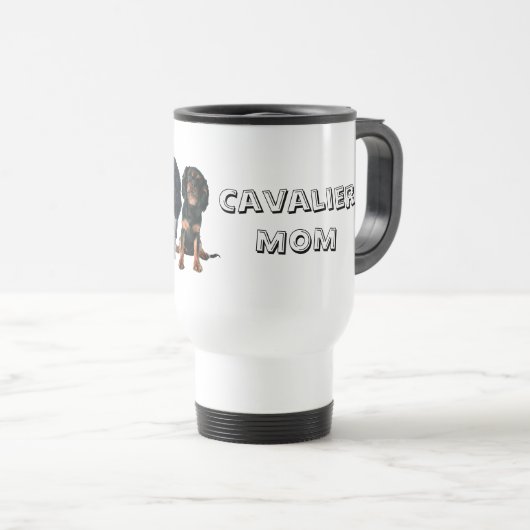 カバリエMOM – カバリエールキングチャールズスパニエル犬ドッグ トラベルマグ (正面右)
