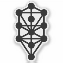 カバリスト的な生活の木（黒） シール