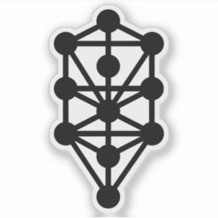カバリスト的な生活の木(黒) シール