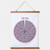 カバリズム創造 – ツァムツムとヘブライ語セフィロット 吊り下げ型タペストリー (正面)