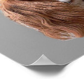 カバリヤキングチャールズスパニエル犬かわいらしガールズプリント ポスター (角)