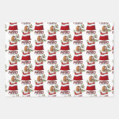 カバリヤキングチャールズスパニエル犬インホリデー抱き枕 ラッピングペーパーシート (正面3)