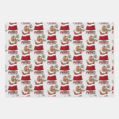 カバリヤキングチャールズスパニエル犬インホリデー抱き枕 ラッピングペーパーシート (正面2)