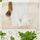 カバリヤキングチャールズスパニエル犬オリジナル絵画ズ キッチンタオル (折り畳み)