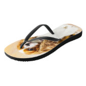 カバリヤキングチャールズスパニエル犬オリジナル絵画ズ ビーチサンダル (アングル)