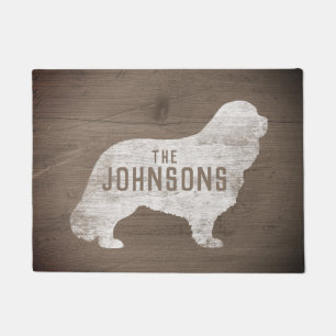 カバリヤキングチャールズスパニエル犬シルエットカスタムホテル ドアマット