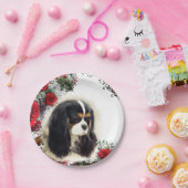 カバリヤキングチャールズスパニエル犬トリプレート ペーパープレート (パーティー)