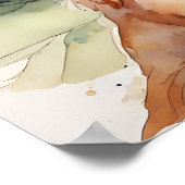 カバリヤキングチャールズスパニエル犬ドッグアートプリント ポスター (角)