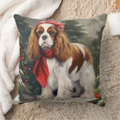カバリヤキングチャールズスパニエル犬ドッグクリスマス クッション (ブランケット)