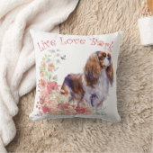 カバリヤキングチャールズスパニエル犬ドッグママフローラ クッション (ブランケット)