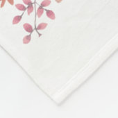 カバリヤキングチャールズスパニエル犬ドッグママフローラ フリースブランケット (角)