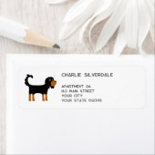 カバリヤキングチャールズスパニエル犬ドッグ差出人住所 ラベル (インサイチュ)