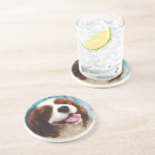 カバリヤキングチャールズスパニエル犬バクスター コースター (側面)