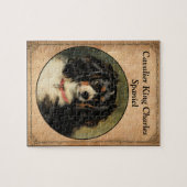 カバリヤキングチャールズスパニエル犬パズル ジグソーパズル (横)