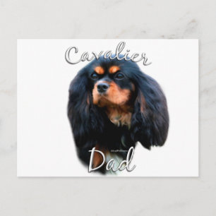 カバリヤキングチャールズスパニエル犬パパ2 ポストカード