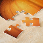 カバリヤキングチャールズスパニエル犬パピーオータムパンプキン ジグソーパズル (側面)