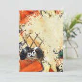 カバリヤキングチャールズスパニエル犬フラットサンキューカード サンキューカード (スタンド正面)