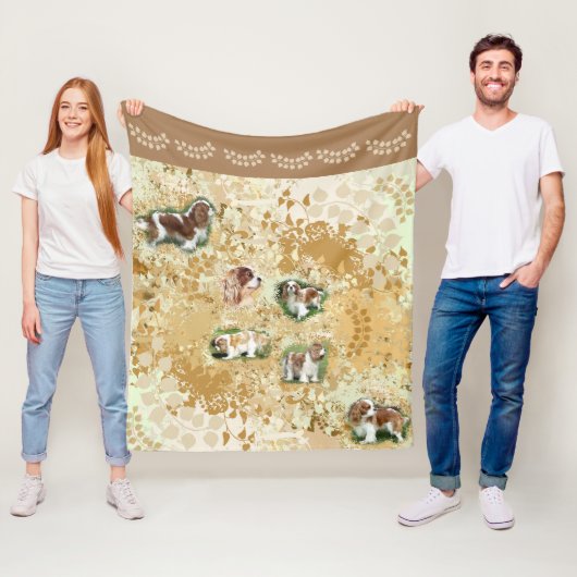 カバリヤキングチャールズスパニエル犬フリースブランケット フリースブランケット (インサイチュ)