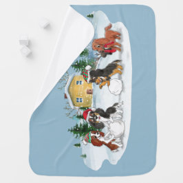 カバリヤキングチャールズスパニエル犬ホリデーブランケット ベビー ブランケット