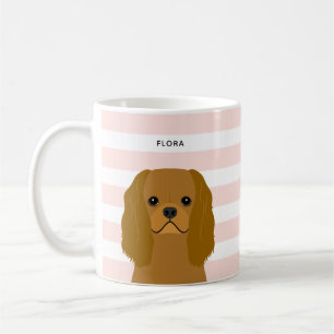 カバリヤキングチャールズスパニエル犬マグ コーヒーマグカップ