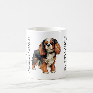 カバリヤキングチャールズスパニエル犬マグ コーヒーマグカップ