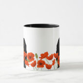 カバリヤキングチャールズスパニエル犬マグ マグカップ (中央)