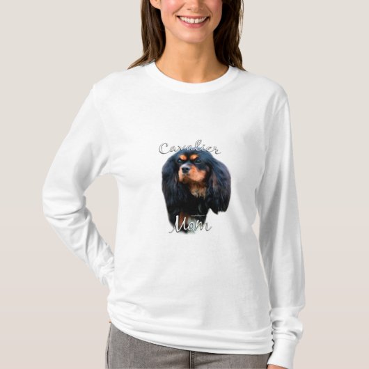 カバリヤキングチャールズスパニエル犬ママ2 Tシャツ (正面)