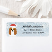 カバリヤキングチャールズスパニエル犬差出人住所ラベル ラベル (インサイチュ)