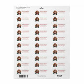 カバリヤキングチャールズスパニエル犬差出人住所ラベル ラベル (フルシート)