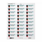 カバリヤキングチャールズスパニエル犬差出人住所ラベル ラベル (フルシート)