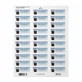 カバリヤキングチャールズスパニエル犬差出人住所ラベル ラベル (フルシート)