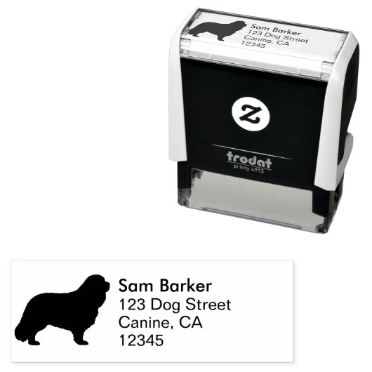 カバリヤキングチャールズスパニエル犬差出人住所 セルフインキングスタンプ (インサイチュ)