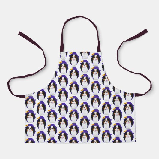 カバリヤキングチャールズスパニエル犬 エプロン (正面)