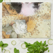 カバリヤキングチャールズスパニエル犬 キッチンタオル (折り畳み)