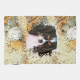 カバリヤキングチャールズスパニエル犬 キッチンタオル