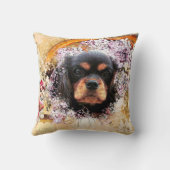 カバリヤキングチャールズスパニエル犬 クッション (裏面)