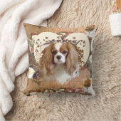 カバリヤキングチャールズスパニエル犬 クッション (ブランケット)