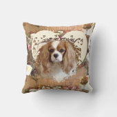 カバリヤキングチャールズスパニエル犬 クッション (裏面)