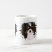 カバリヤキングチャールズスパニエル犬 コーヒーマグカップ (中央)