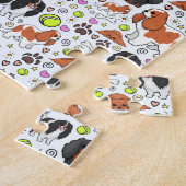 カバリヤキングチャールズスパニエル犬 ジグソーパズル (側面)