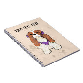 カバリヤキングチャールズスパニエル犬 ノートブック (右側)