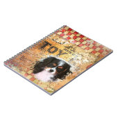 カバリヤキングチャールズスパニエル犬 ノートブック (左側)