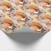 カバリヤキングチャールズスパニエル犬 ラッピングペーパー (角)