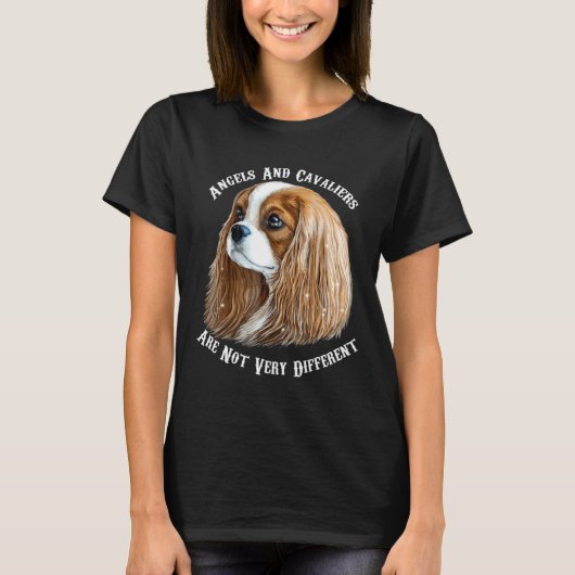 カバリヤキングチャールズスパニエル犬 Tシャツ (正面)