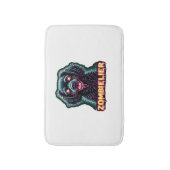 カバリヤキングチャールズスパニエル犬CKCSゾンビドッグホール バスマット (正面縦)