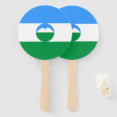 カバルダ・バルカリアの旗 ハンドファン (正面&裏面)